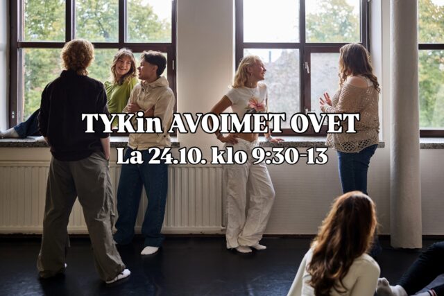TYKin avoimet ovet ovat syysloman jälkeen lauantaina 24.10. klo 9:30-13. Tervetuloa tutustumaan! 🤩

Ykköisille ja kakkosille tämä on koulupäivä (2. ja 4. palkin tunnit). Kutsu perheesi ja ystäväsi tutustumaan kouluumme! 

Oppituntien lisäksi on nähtävillä ilmaisutaidon demoja, kerhotoimintamme esittely, ysiluokklaisten hakuinfo, oppiaine-esittelyjä, TYK-tuote-myyntiä, kahvio ja koululounas (vierailijoille 5€).

26-ryhmien huoltajille on kotiväen tapaaminen klo 12.30-14. Tervetuloa!

#tyktre #avoimetovet #lukio