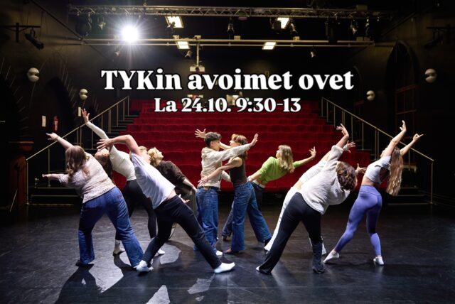 TYKin avoimet ovet ovat tämän viikon lauantaina 24.10. klo 9:30-13.

Tervetuloa tutustumaan kaikki nykyisten opiskelijoiden läheiset sekä lukiovalintojen kanssa pähkäilevät 9. luokkalaiset! 🤩

Oppituntien lisäksi nähtävillä on ilmaisutaidon demoja, kerhotoimintamme esittely, ysiluokklaisten hakuinfo, oppiaine-esittelyjä, TYK-tuote-myyntiä, kahvio ja koululounas (vierailijoille 5€).

26-ryhmien huoltajille on kotiväen tapaaminen klo 12.30-14. Tervetuloa!

#tyktre #avoimetovet #lukio