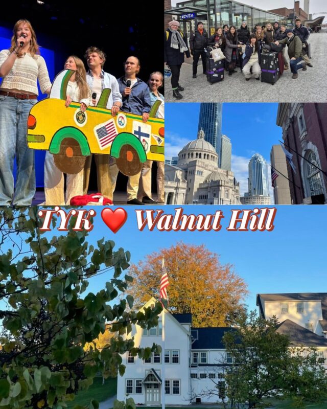 Haluatko mukaan TYKin Boston-vaihtoon lukuvuonna 2026-2027? 🇺🇸 Kaikille avoin infotilaisuus pe 17.4. Vanhassa salissa (lue lisää Wilma-tiedotteesta)!
#tyktre #walnuthillarts #tykinternational