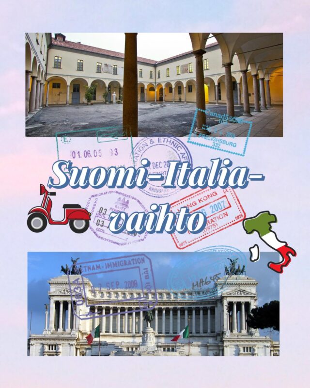 TYKissä starttaa uusi yhteistyöprojekti italialaisen Liceo Ugo Foscolon kanssa, joka sijaitsee aivan Italian pääkaupungin, Rooman tuntumassa. Lue lisää Wilman tiedotteesta ja tule infotilaisuuteen to 2.10. klo 14:30, Tylli 125. #tyktre #tykinternational